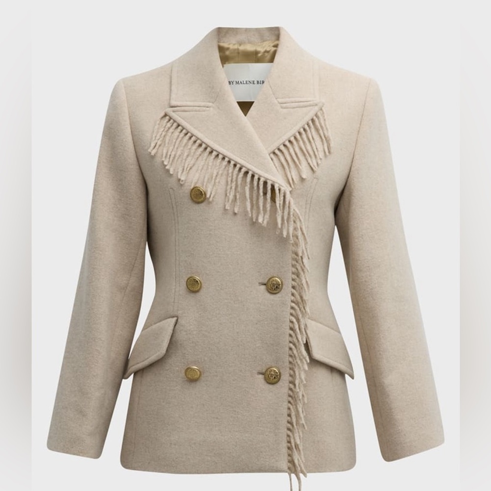 By Malene Birger Iggie fringe blazer in size small